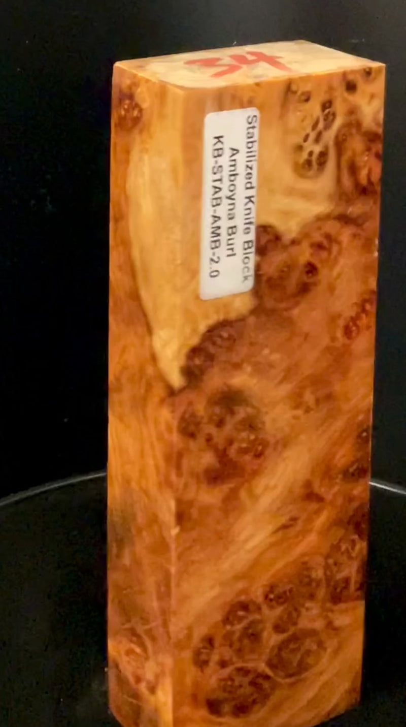 Stabilized Amboyna Burl