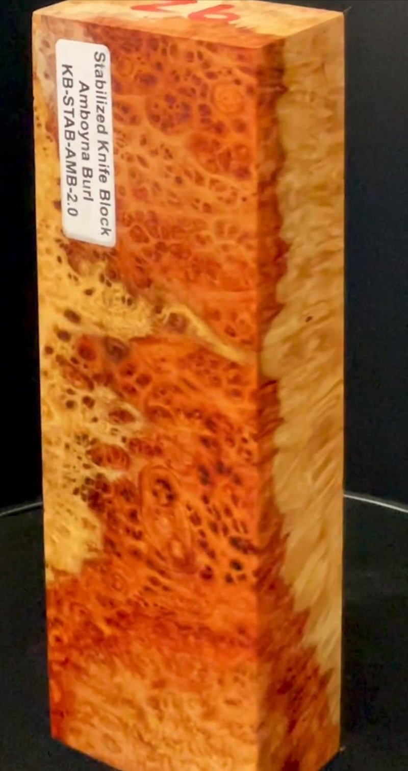 Stabilized Amboyna Burl