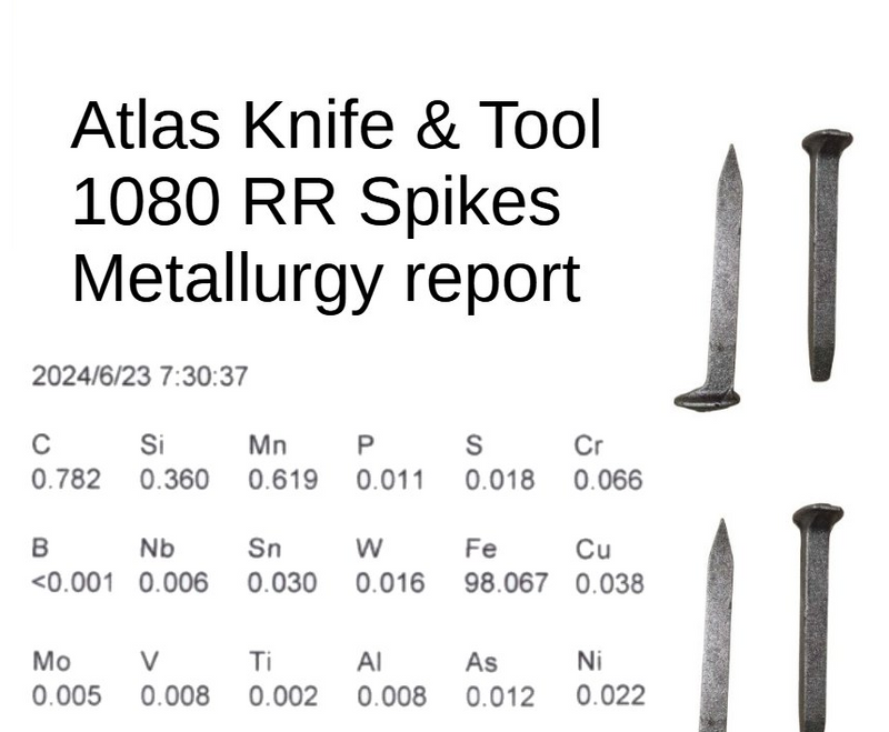 Atlas Knife and Tool - 1080 High Carbon Railroad Spikes