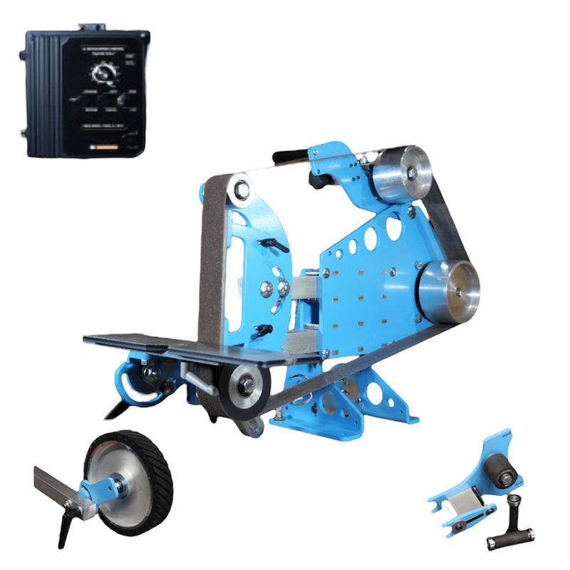 Unpainted - Brodbeck Premium Package: 2x72 Grinder with 2HP VFD