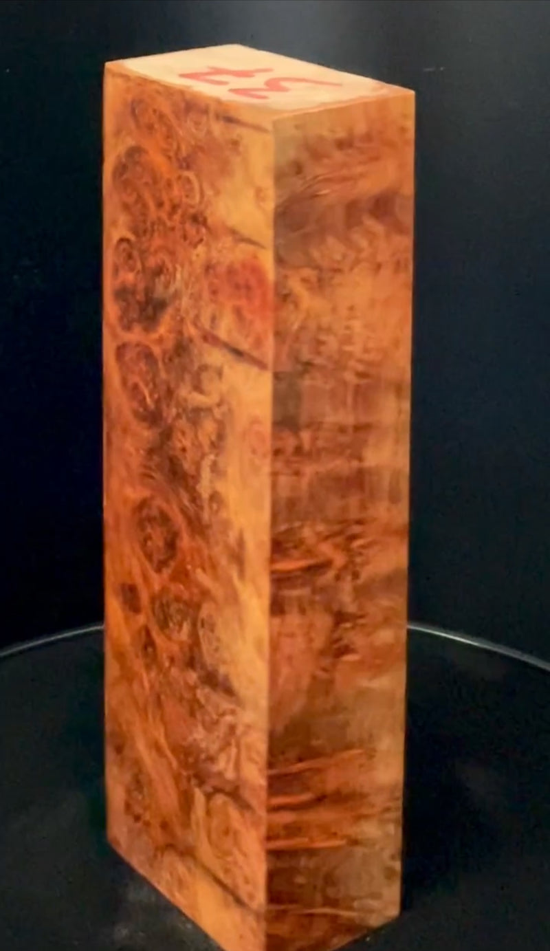 Stabilized Amboyna Burl