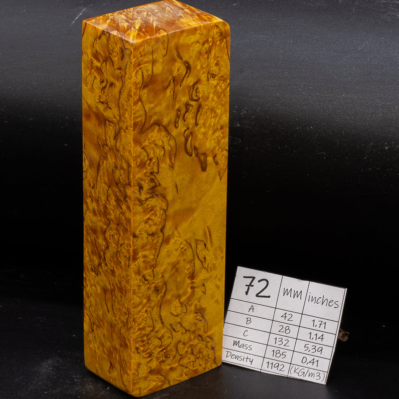 BRIGHT COLORS KARELIAN BIRCH by Oleg (Knife-Wood)