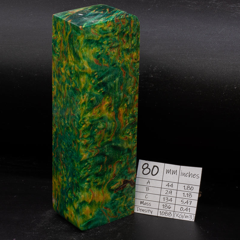 BRIGHT COLORS KARELIAN BIRCH by Oleg (Knife-Wood)