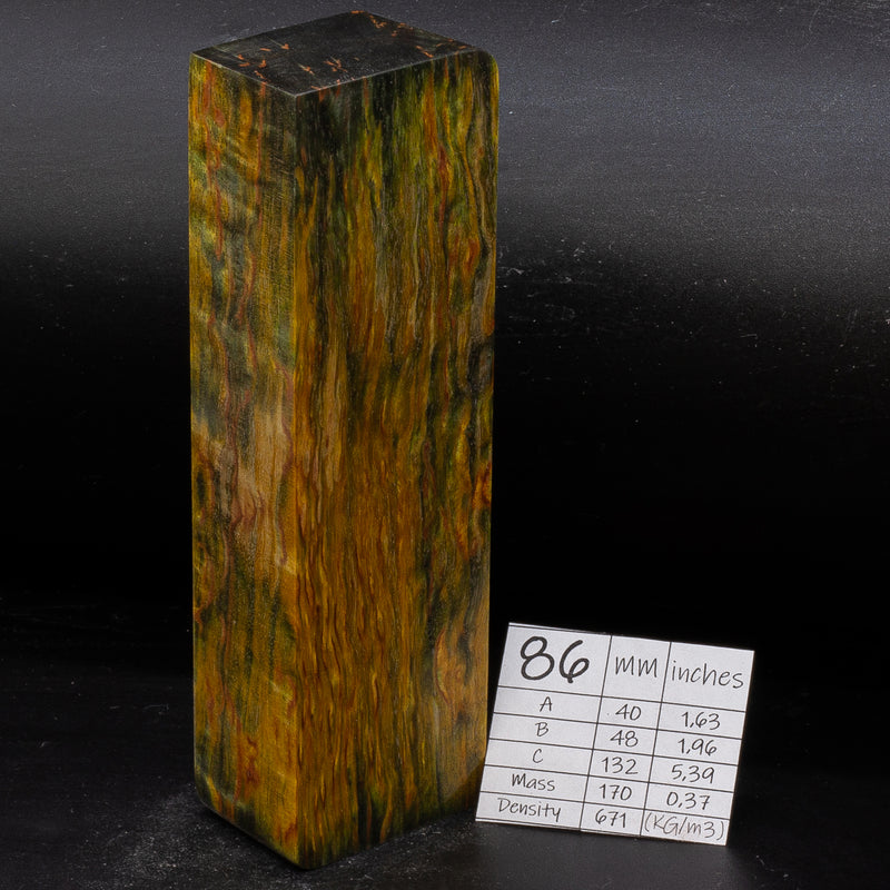 BRIGHT COLORS KARELIAN BIRCH by Oleg (Knife-Wood)