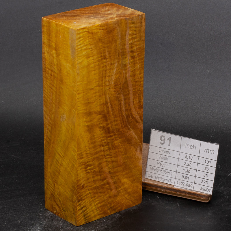 QUILTED Maple and Ash by Oleg (Knife-Wood)