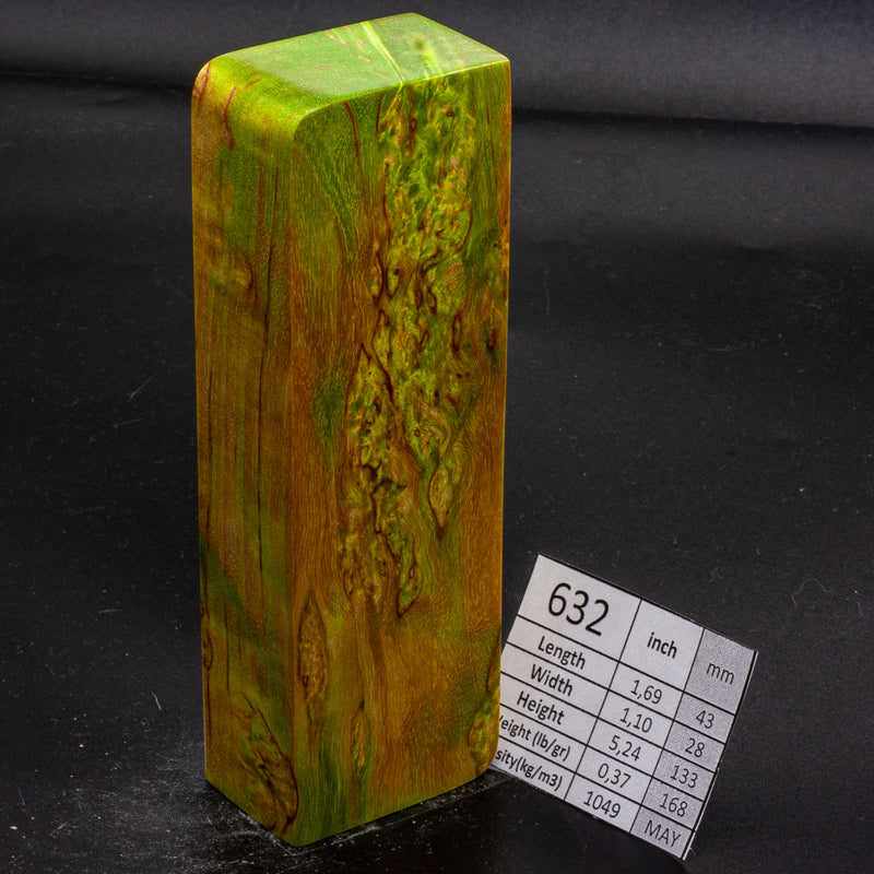 BRIGHT COLORS KARELIAN BIRCH by Oleg (Knife-Wood)