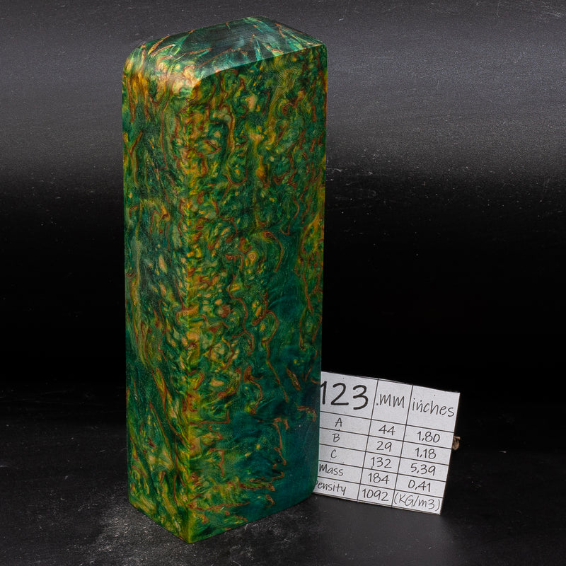 BRIGHT COLORS KARELIAN BIRCH by Oleg (Knife-Wood)