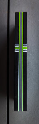 SHARKY Black Paper Micarta with a Silver Carbon Fiber and G10 Spacer Scales