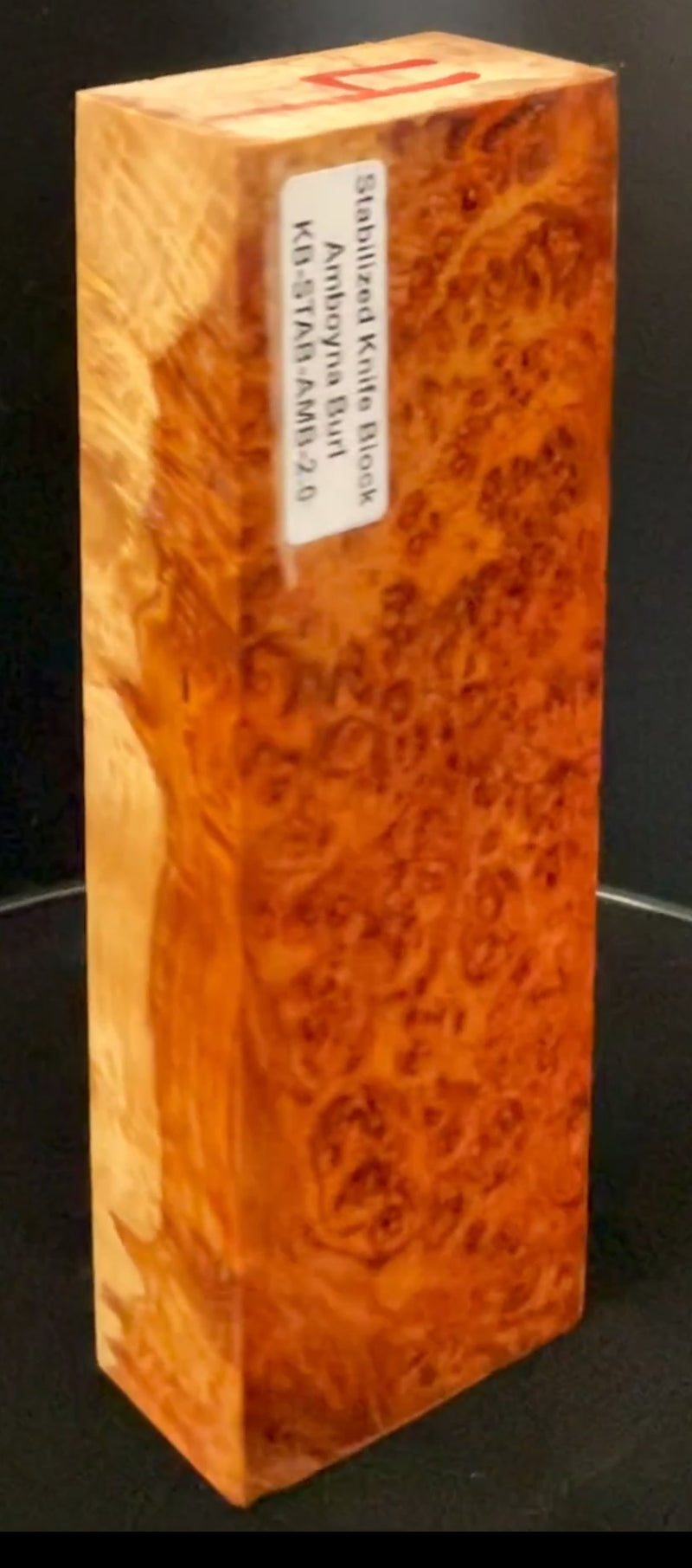 Stabilized Amboyna Burl