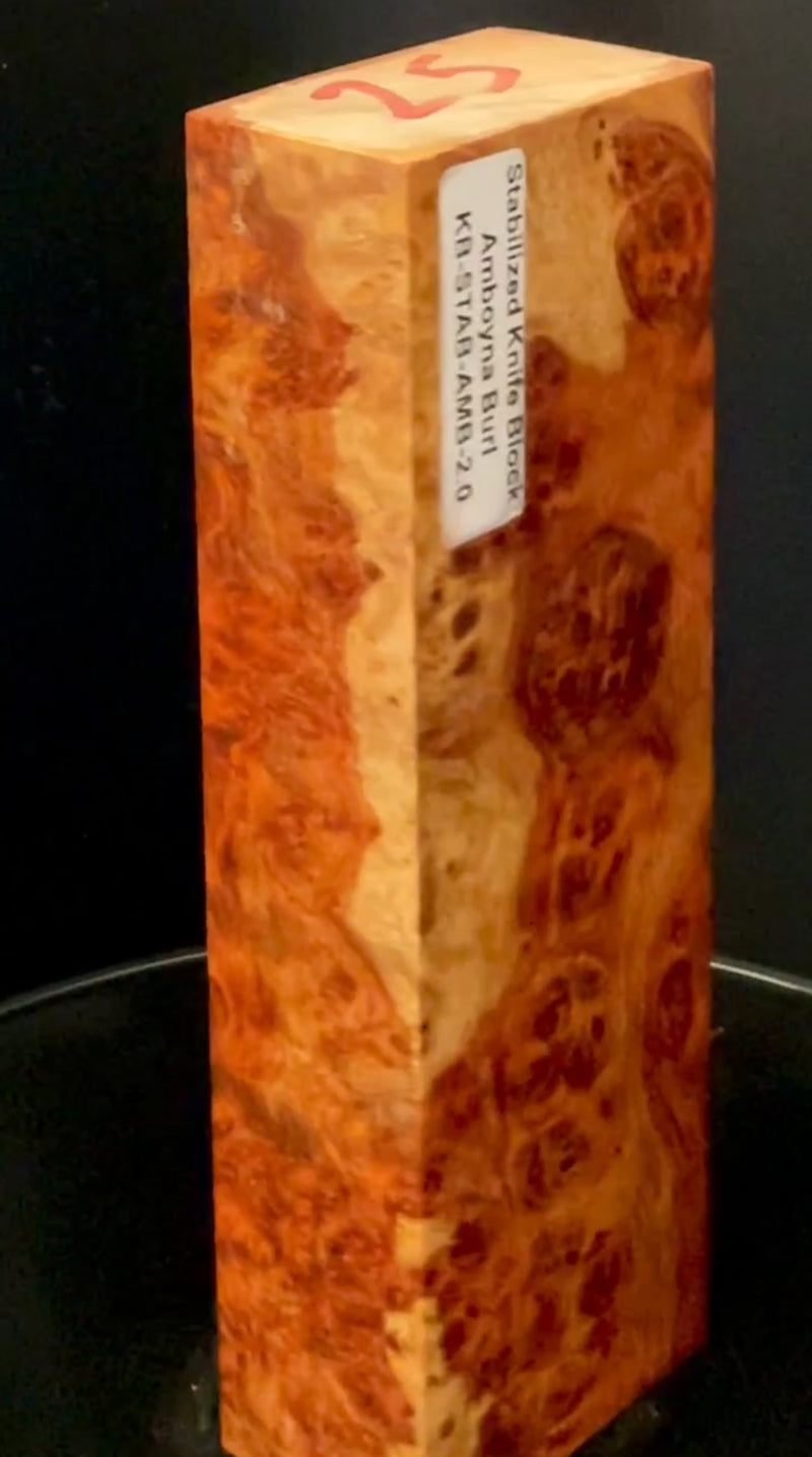 Stabilized Amboyna Burl