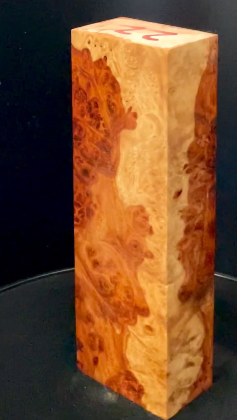 Stabilized Amboyna Burl