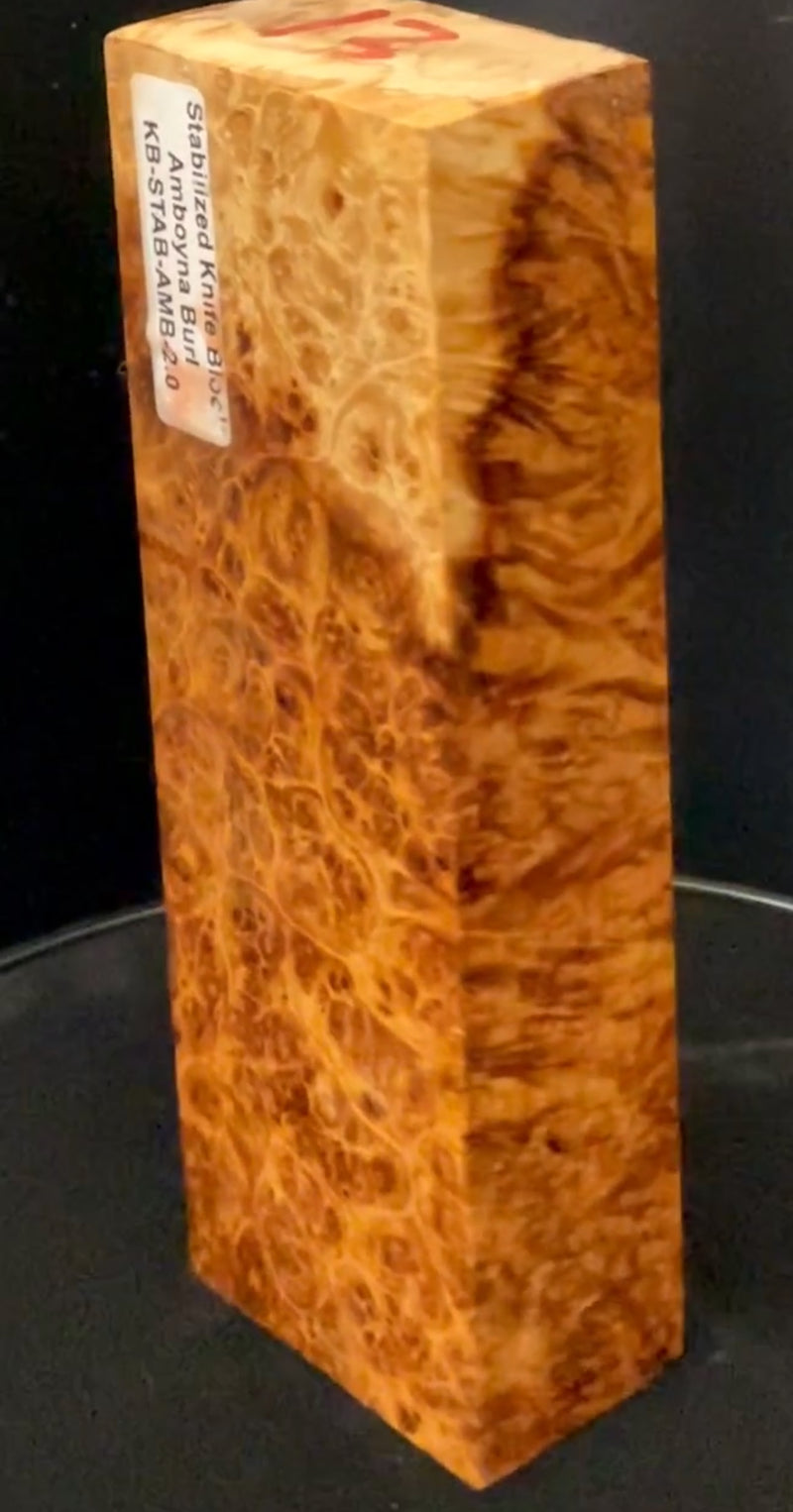 Stabilized Amboyna Burl