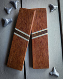 SHARKY Crosscut Micarta with a Vintage Paper Micarta Spacer Scales