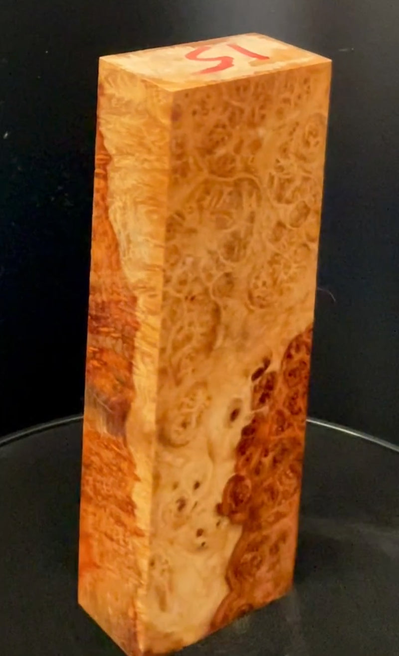 Stabilized Amboyna Burl