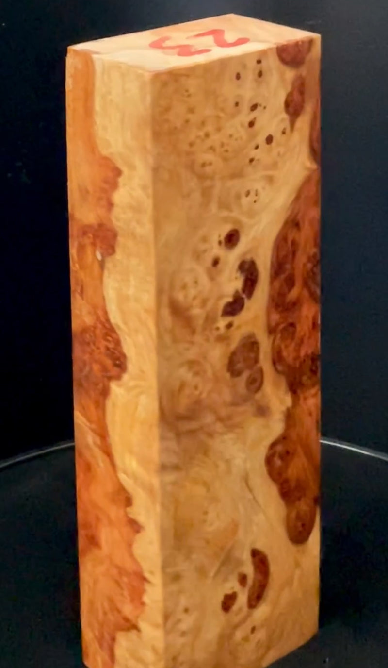 Stabilized Amboyna Burl