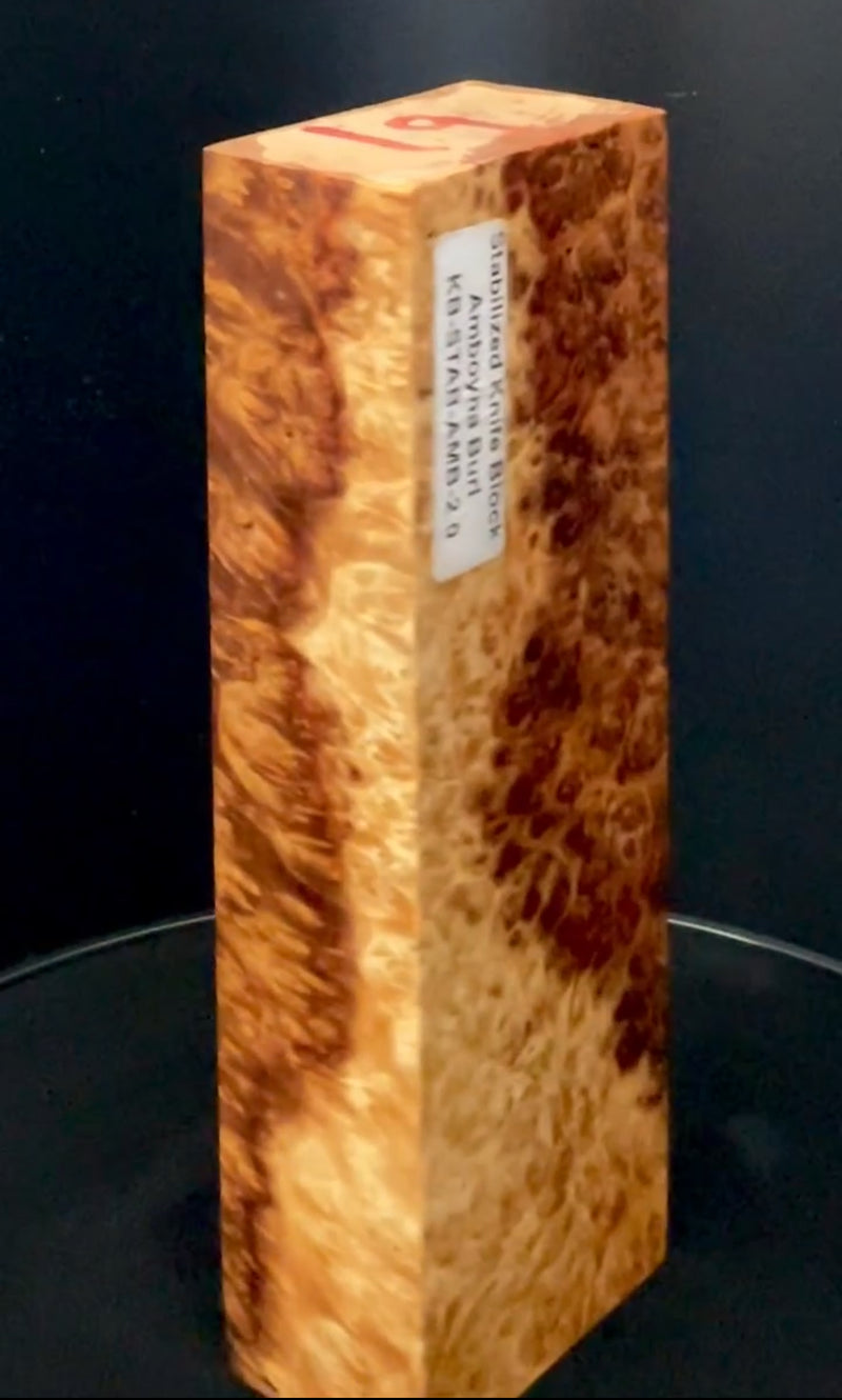 Stabilized Amboyna Burl