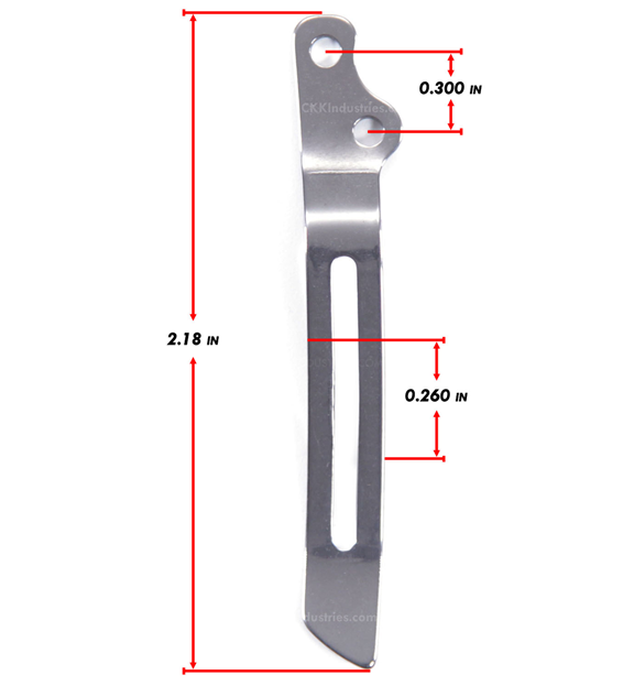 Model 5 Universal Pocket Clip - SS Finish