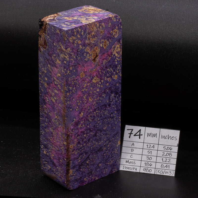 PURPLE-PINK MAPLE BURLS by Oleg (Knife-Wood)