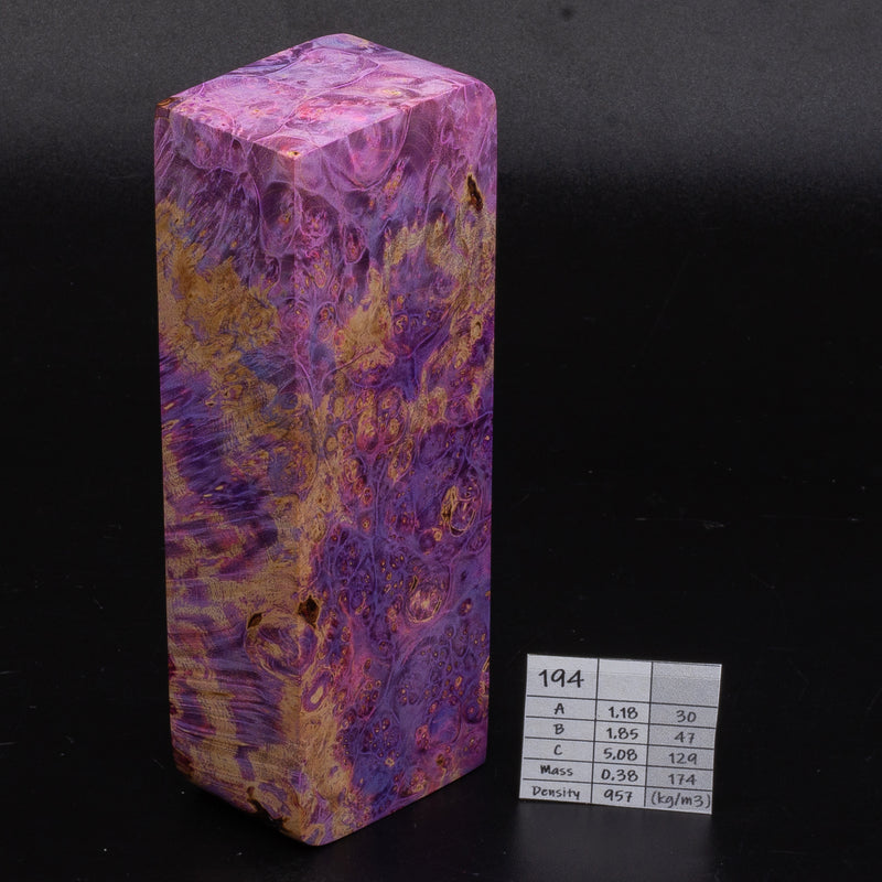 PURPLE-PINK MAPLE BURLS by Oleg (Knife-Wood)