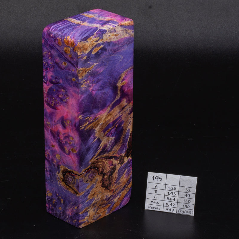 PURPLE-PINK MAPLE BURLS by Oleg (Knife-Wood)