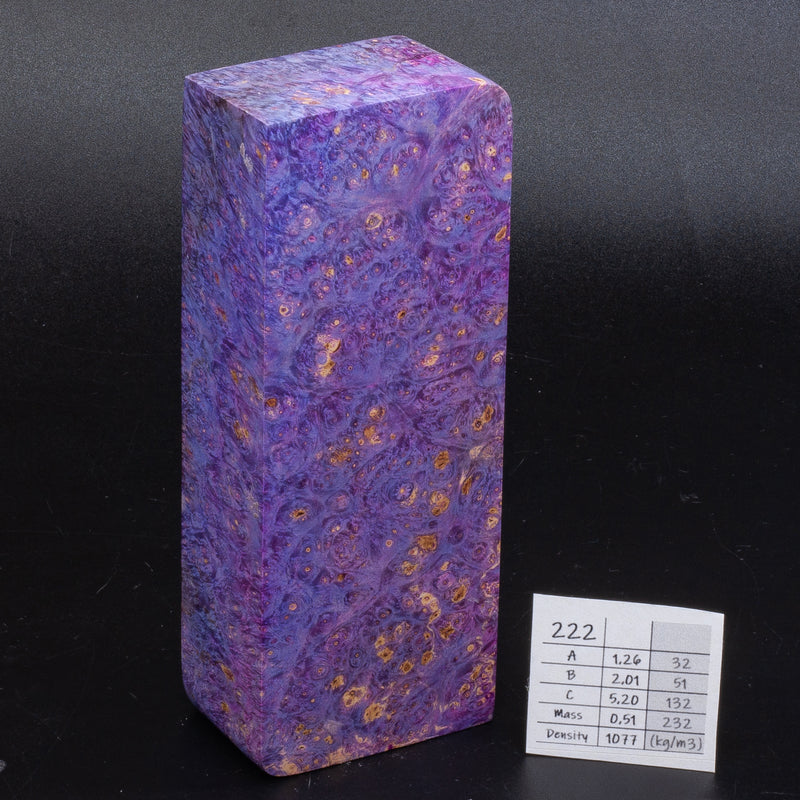 PURPLE-PINK MAPLE BURLS by Oleg (Knife-Wood)