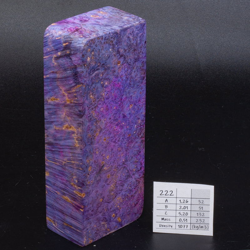 PURPLE-PINK MAPLE BURLS by Oleg (Knife-Wood)