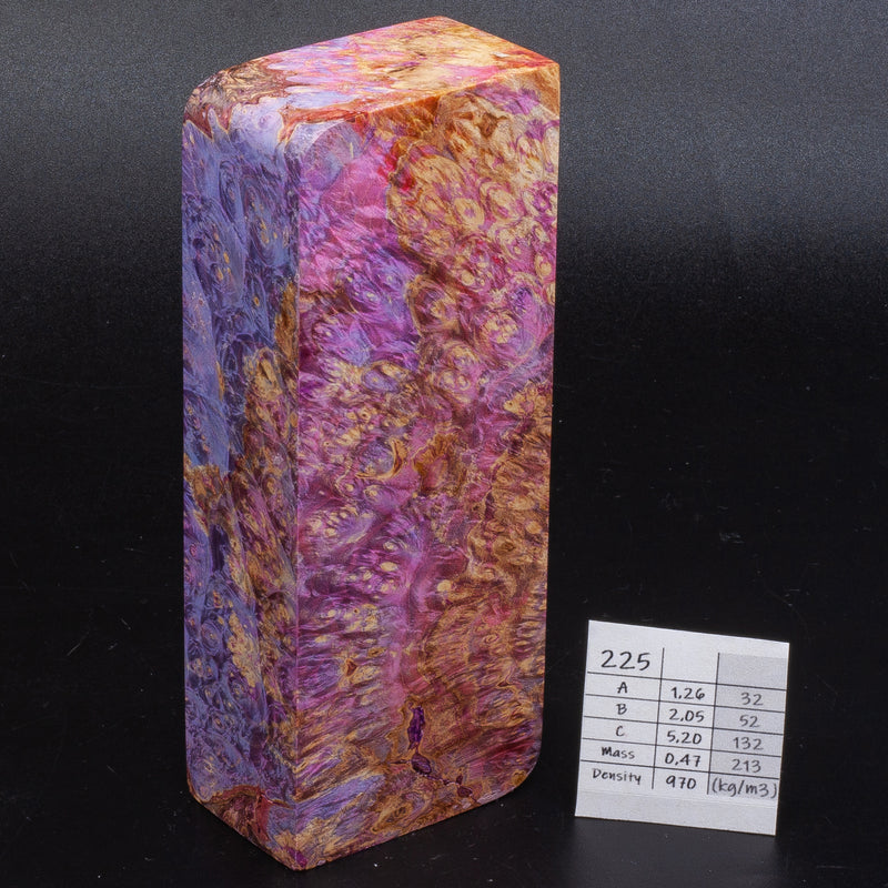 PURPLE-PINK MAPLE BURLS by Oleg (Knife-Wood)