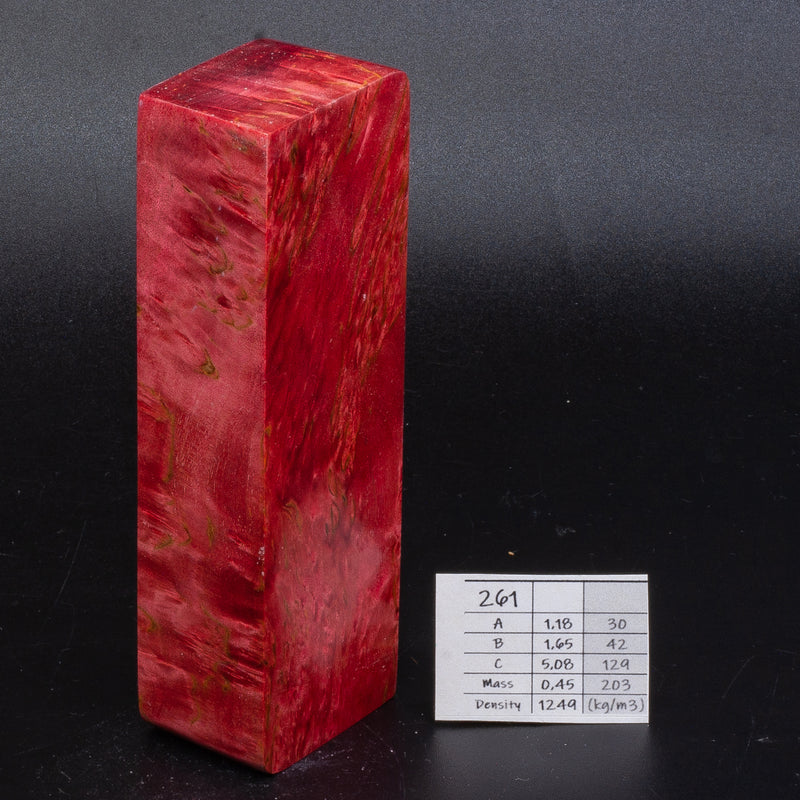 RED KARELIAN BIRCH by Oleg (Knife-Wood)