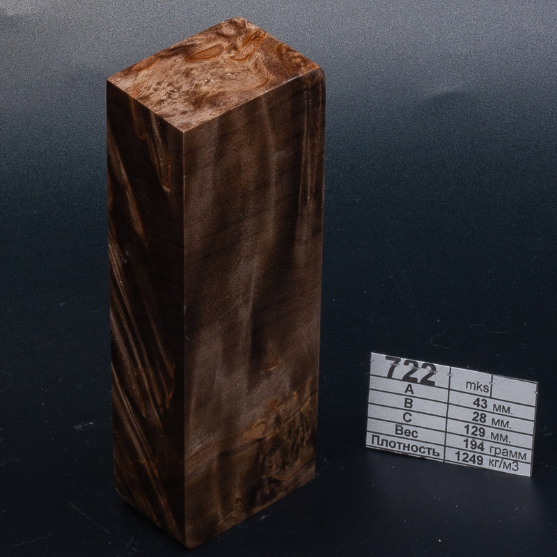 BROWN & NATURAL KARELIAN BIRCH by Oleg (Knife-Wood)