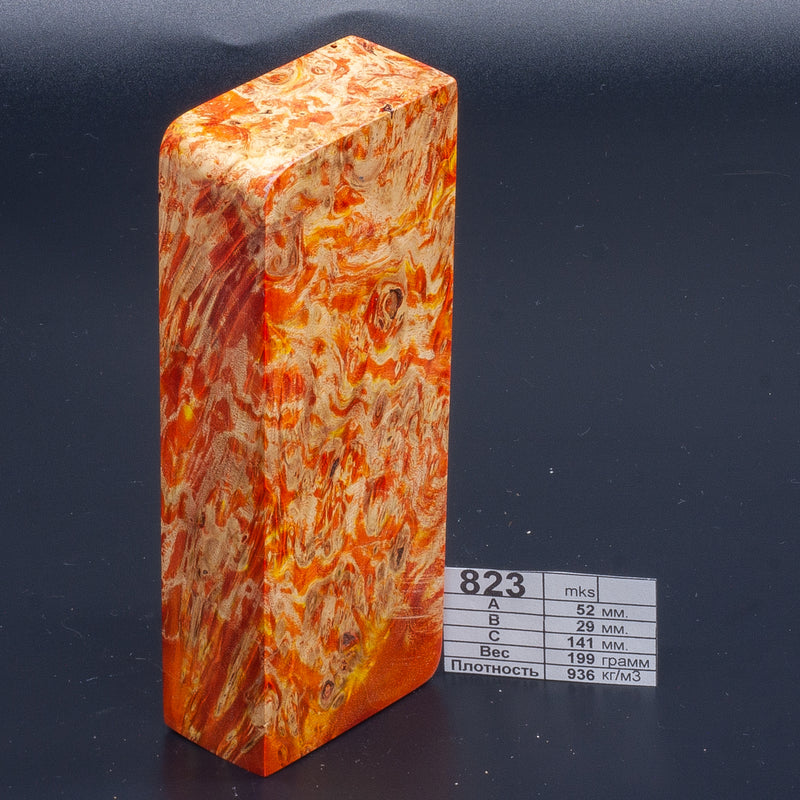 ORANGE MAPLE BURLS by Oleg (Knife-Wood)