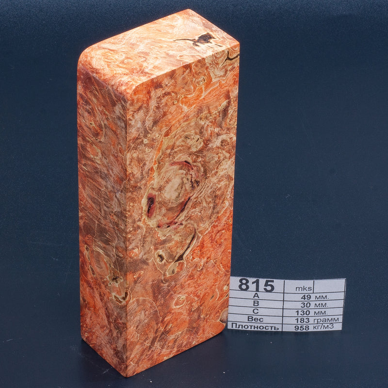 ORANGE MAPLE BURLS by Oleg (Knife-Wood)