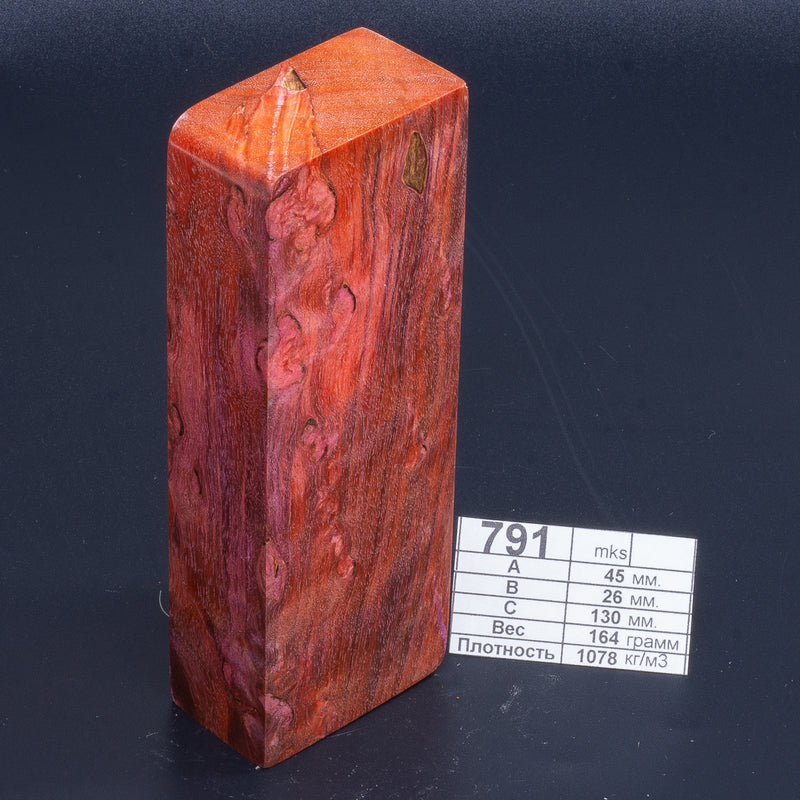 RED KARELIAN BIRCH by Oleg (Knife-Wood)