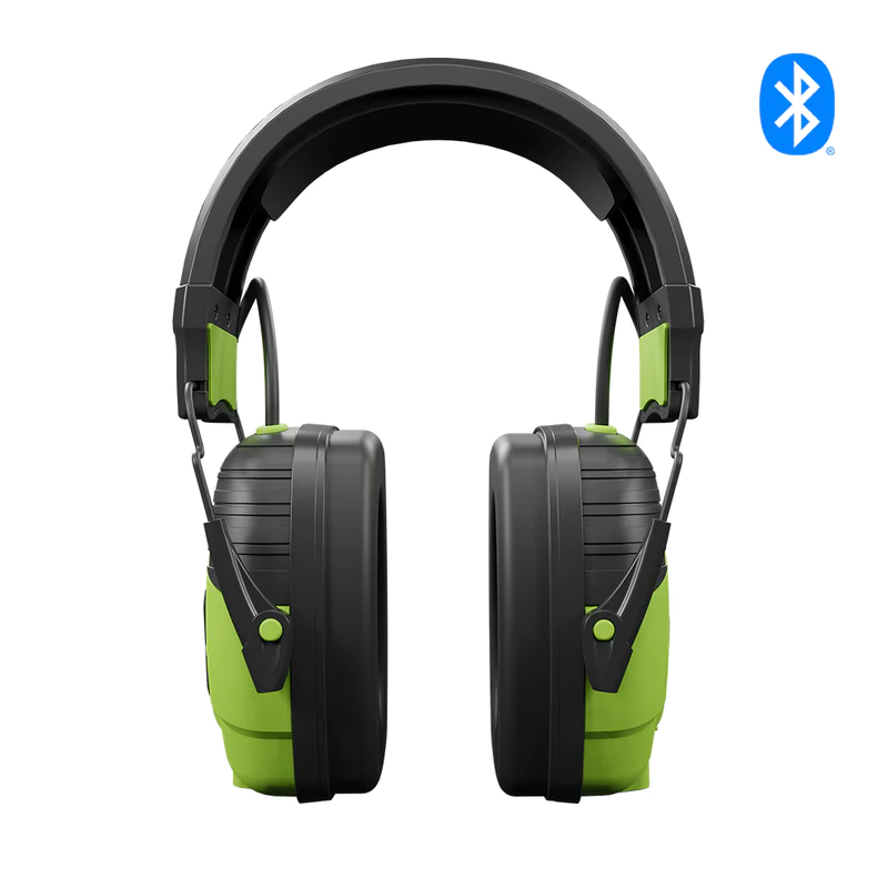 LINK Aware Bluetooth Earmuff - Safety Green, Ambient Listening Technology