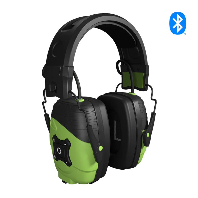 LINK Aware Bluetooth Earmuff - Safety Green, Ambient Listening Technology