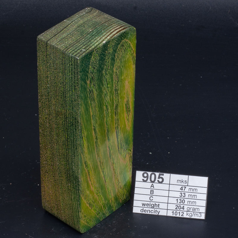 Ash and Alder by Oleg (Knife-Wood) Ash - Green 905