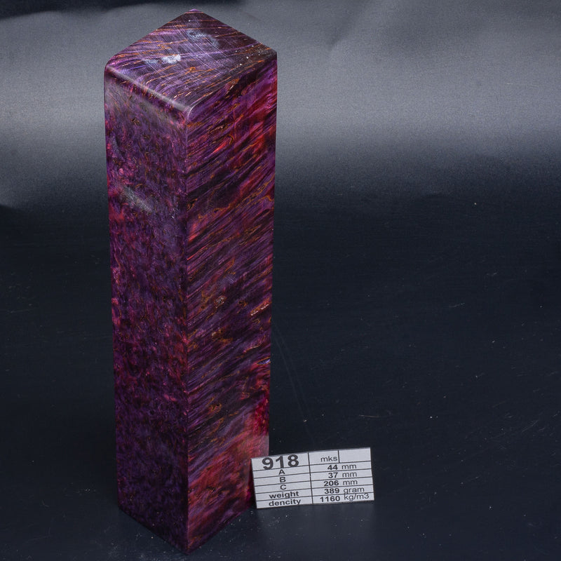 PURPLE AND PINK KARELIAN BIRCH by Oleg (Knife-Wood) PINK KARELIAN BIRCH 918