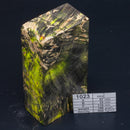 Albino Maple Burl, Birch and more by Oleg (Knife-Wood) Maple Burl - Green Black Albino 1023