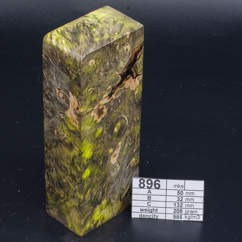 GREEN MAPLE BURLS by Oleg (Knife-Wood) Green - 896