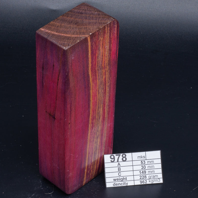 POPLAR, Pear and Plum Wood by Oleg (Knife-Wood) PLUM Pink 978