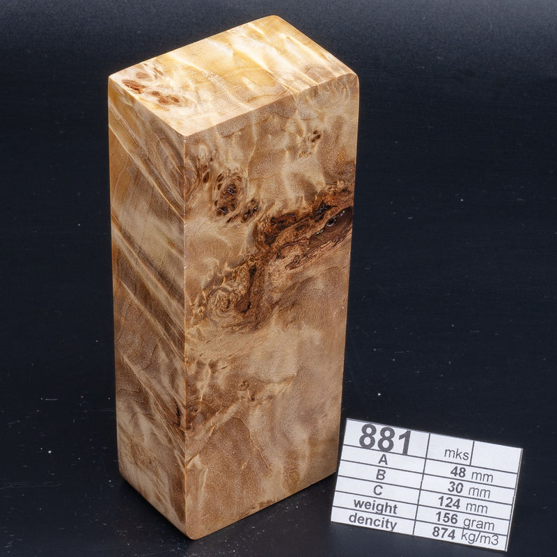 POPLAR, Pear and Plum Wood by Oleg (Knife-Wood) POPLAR Natural 881