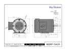 MAXMOTION 1HP 3 Phase Motor