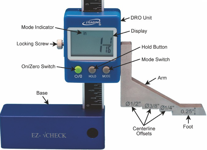 Height Checking Device Buy EZ-Check Digital Height Gauges - Maritime Knife Supply