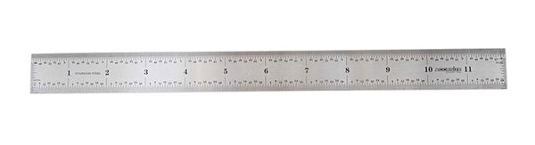 MKS LOGO Etched Stainless Steel Precision Machinist 12" 4R Ruler/Rule