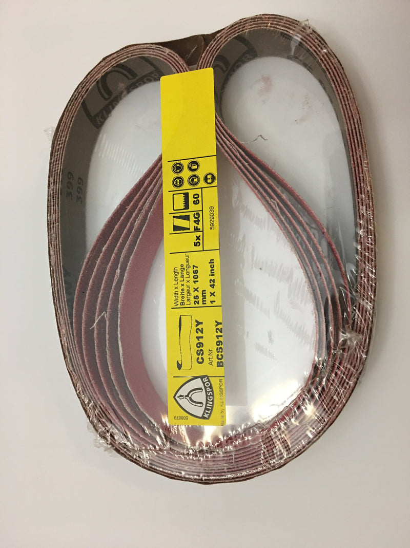 Klingspor CS912Y Ceramic 1 x 42" Belts